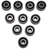 NHX RC Steel Ball Bearings 2x6x2.5mm, 10 pcs, Rubber Sealed, PTFE Coated