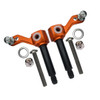 GPM Racing Aluminum Front Knuckle Arm Orange for Tamiya Lunch Box