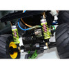 GPM Alum Rear Adjustable Spring Shocks (75mm) & Protector Mount Black for Tamiya Lunch Box