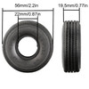 GPM 1.0 Inch High Adhesive Crawler Rubber Tires 56x19.5mm w/Foam for 1/18 TRX4M