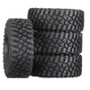 GPM 1.0 Inch Adhesive Crawler Rubber Tires 55x22mm w/Foam Inserts for 1/18 TRX4M