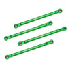 GPM Racing Aluminum 7075 Lower 4-Link Bar Set Green for Losi 1/18 Mini LMT