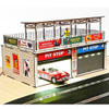 PROSES LS-315 Retro Type Double Pit Stop Kit w/Light & Sliding Doors for 1:32 Scale Slot Car