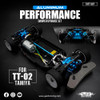 Yeah Racing TATT-S07BU Aluminum Performance Shock Upgrade Set Blue for Tamiya TT02