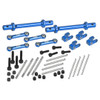 GPM Aluminum 7075 Front & Rear Sway Bar Set Blue for Losi 1/18 Mini LMT