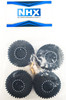 NHX RC Crawler Tires w/ Aluminum Beadlock Wheel Rims (4) for 1/18 TRX-4M Black