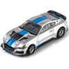 AFX 22099 Mega-G+ Shelby Mustang GT500KR 2022 Silver/Blue HO Slot Car