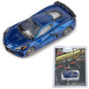 AFX 22094 Mega-G+ Corvette C8 Riptide Blue Metallic HO Slot Car
