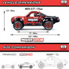 ARRMA ARA2104T2 MOJAVE GROM MEGA 380 Brushed 4X4 Desert Truck RTR w/Battery & Charger Blue/White