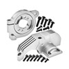 GPM Alum 7075 Alloy Adjustable Motor Mounts & Main Gear Cover Silver for Maxx Slash