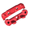 GPM Aluminum 7075 Alloy Front Hinge Pin Brace Set Red for Tekno MT410 2.0