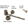 Kadee #758 2 Rail Barber S-2 Roller Bearing Metal Trucks w/ 36" Smooth Back Metal Wheels O Scale
