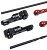 NHX RC Aluminum Front Sway Bar Set for Traxxas 1/7 Unlimited Desert Racer Black/Red