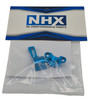 NHX RC Aluminum Front / Rear Main Shaft Bearing Holder Cover for TT02 / TT02B / TT02S Blue