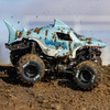 Losi LOS01026T3 1/18 Mini LMT Megalodon 2S 4X4 RTR Brushed Monster Truck Blue