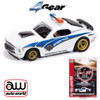 Auto World 4Gear 1970 Ford Mustang Highway Patrol Car (White w/Stripes) HO Slot Car