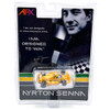 AFX 22114 Mega-G+ Lotus 99T Ayrton Senna 1987 Yellow/Blue HO Slot Car