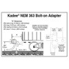 Kadee #51 NEM 363 European-Style Couplers - Short 9/32'' ( 2 Pair) - HO Scale