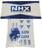 NHX RC Alum Transmitter Gimbal Stick Ends M4 for FrSky M7 M9 M9R X10 X12S X9E X9D -Blue