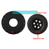 GPM Widen 1.0 Inch Crawler Rubber Tires 60x25mm w/Foam Inserts for 1/18 TRX4M