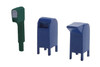 Walthers 949-4184 Roadside Mail Boxes and City Mailboxes Kit HO Scale