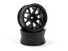 HPI 160400 Wheels 26mm Black 6mm Offset (2Pcs) for Sport 3 Flux Ford Mustang