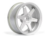 HPI 160753 TE37 Wheel 26mm Matte Chrome (6mm Offset) (2Pcs)