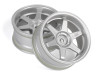 HPI 160753 TE37 Wheel 26mm Matte Chrome (6mm Offset) (2Pcs)