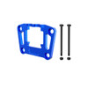 GPM Aluminum 7075 Alloy Rear Bulkhead Mount Strengthen Blue for Traxxas 1/16 Mini Maxx