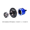 GPM 4140 Carbon Steel + 7075 Alloy Front & Rear Differential Red for 1/16 Mini Maxx
