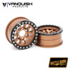 Vanquish VPS08146 1.9 Aluminum Battle Born Wheels Sierra Beadlock Wheels Bronze