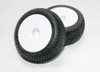 Traxxas 7175 Response Pro Tire On White Dish Wheel (2) 1/16 E-Revo VXL