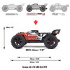 ARRMA ARA4408V2T3 1/10 KRATON 4X4 4S V2 BLX Speed Monster Truck RTR Red