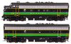 Walthers 11415 EMD F7 A-B Locomotive Set - Standard DC - Reading #269A/269B HO Scale