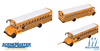 Walthers SceneMaster International(R) CE School Bus Assembled Yellow/ White HO Scale