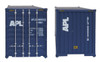 Walthers 40' Hi Cube Corrugated Side Container - American President Lines HO Scale