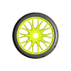 GRP GTY03-XM5 1:8 GT T03 REVO XM5 Medium Tires w/ 20 Spoked Yellow Wheel (2)