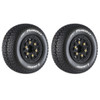 Louise R/C SC-Turbo 1/10 SC Soft Tires w/12/14/17mm Removable Hex, Black Rim (2)