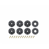 Louise R/C SC-Turbo 1/10 SC Soft Tires w/12/14/17mm Removable Hex, Black Rim (2)