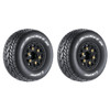Louise R/C SC-Rocket M 1/10 SC Super Soft Tires w/12/14/17mm Removable Hex, Black Rim (2)