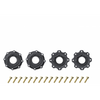 Louise R/C MT-Mallet 1/8 MT Soft Tires 0" & 1/2" Offset, 17mm Removable Hex Black (2)