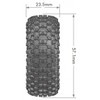 Louise R/C - CR-Uphill F/R 1/18, 1/24 1.0" Crawler Tires Super Soft w/Black Rim (2)