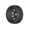 GRP GTX03-XB2 1:8 GT T03 REVO XB2 Extra Soft Tires w/ 20 Spoked Black Wheel (2)