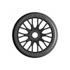 GRP GTX04-XM3 1:8 GT T04 SLICK - XM3 Soft Tire w/ 20 Spoked Black Wheel (2)
