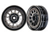 Traxxas 8173 Wheels Method 105 1.9" Black Chrome Beadlock (2) : TRX-4