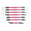 GPM Aluminum Adjustable Upper & Lower Suspension Links Red for TRX-4