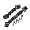 GPM Medium Carbon Steel Front + Rear Center Driveshafts Black for 1:18 TRX4M