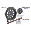 GPM 40Cr Carbon Steel M1.5 Spur Gear 35T + Motor Gear 18T for 1:5 Traxxas X Maxx