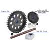 GPM 40Cr Carbon Steel M1.5 Spur Gear 33T + Motor Gear 30T for 1:5 Traxxas X Maxx