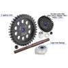 GPM 40Cr Carbon Steel M1.5 Spur Gear 35T + Motor Gear 30T for 1:5 Traxxas X Maxx